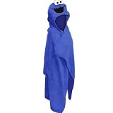 Sesame Street Cookie Monster Kids Hooded Blanket Blue