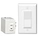 Leviton 6697-W Anywhere Switch/Plug-In RF Remote Decora Rocker Single-Pole Switch, White