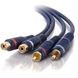 C2G / Cables to Go 13042 Velocity RCA Audio Extension Cable, Blue (25 Feet/7.62 Meters)