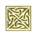 Celtic Knot - Square, Embossed Sticker Seals