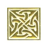Celtic Knot - Square, Embossed Sticker Seals