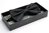 BlackNWhite - Mens Pre-Tied Polyester Jacquard Bow Tie