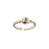 18Kt Yellow Gold over Sterling Silver Round Center with Beaded Band Toe Ring