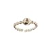 18Kt Yellow Gold over Sterling Silver Round Center with Beaded Band Toe Ring