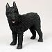 Bouvier Des Flandres Dog Figurine - Cropped Ears
