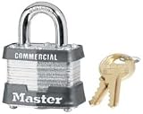 Master Lock 3KA K#3358 1 9/16 X 3/4 Shkl Keyed Alike Padlock Master Lock 3KA-K#3358 1 9/16 X 3/4 Shkl Keyed Alike Padlock