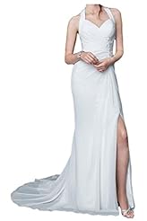 Natural   Waistline Halter Chiffon Evening Dress/Prom Dress 