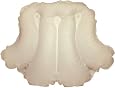 Spa Sister Luxury Inflatable Terrry Bath Pillow Beige