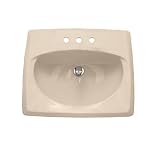American Standard 0498.800.045 Fawn Beige Roselyn Roselyn 20.5 Self Rimming Bathroom Sink with 8 C