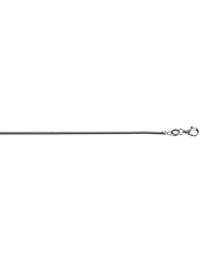 14K White Gold Snake 2mm Necklace 30 Inch