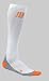 Running Compression Socks - CEP Men's Running O2 Compression Sock Size: M, Color: White