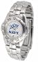 Navy Midshipmen Gameday Sport Ladies' Watch with a Metal Band