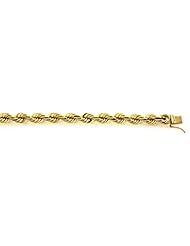 CleverEves 14Kt Yellow Gold Rope 6.8mm Bracelet