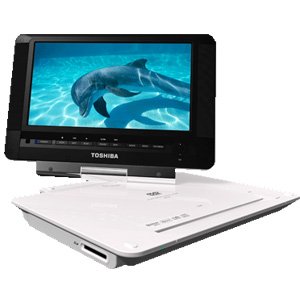 Toshiba SDP92 9 inch Wide Swivel Screen Portable All Multi Region Free Code Zone Free DVD Player 3 Hour Battery Life Divx Playback Memory Card Slot W/ Remote