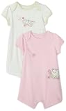 Little Me Frog Romper, Pink, 2 Pack