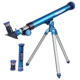 Tele Science 2300 500x40mm Astronomical Refractor Telescope w/Aluminum Tripod & 21x Erecting Eyepiece