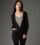 Eileen Fisher V-Neck Long Cardigan in Washable Wool Rib Release
