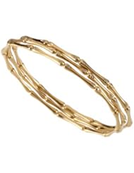 14K Yellow Gold Diamond Bangle Bracelet