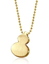 Alex Woo "Little Luck" 14k Yellow Gold Gourd Pendant Necklace, 16"