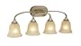 Yosemite Home Decor 7664-4AF El Portal 6-Inch 4-Light Bathroom Vanity, Antique Flemish