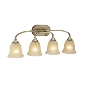 Yosemite Home Decor 7664-4AF El Portal 6-Inch 4-Light Bathroom Vanity, Antique Flemish by Yosemite Home Decor