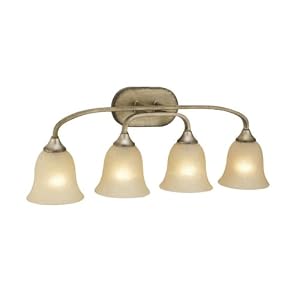 Yosemite Home Decor 7664-4AF El Portal 6-Inch 4-Light Bathroom Vanity, Antique Flemish by Yosemite Home Decor