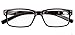 Eyekepper Spring Hinges Vintage Reading Glasses Men Readers Black +4.0