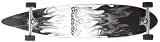 KROWN Longboards GRAY/WHITE FLAME COMPLETE Longboard