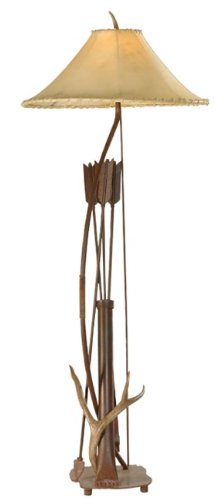 Mule Deer Antler Bow & Arrow Floor Lamp
