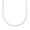 14k White Gold Perfectina Chain Necklace, 16"
