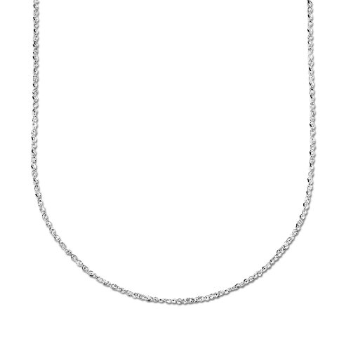 Click here for 14k White Gold Perfectina Chain Necklace, 16