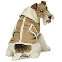 Fashion Pet Shearling Faux Suede Dog Coat