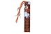 Bookmark japanese flowers red wood