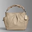 Coach Leather Parker Shoulder Hobo Bag Tote 13412 Sand
