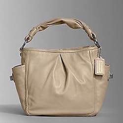 Coach Leather Parker Shoulder Hobo Bag Tote 13412 Sand