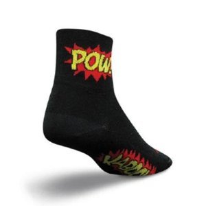 SockGuy Boom Pow Sock: Black; LG/XL