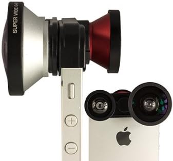 OPTIKAL 4 in 1 Fisheye Lens +Wide Angle Lens +Macro + Macro Lens + Self-timer Fisheye Lens for iPhone5 and iPhone 5s