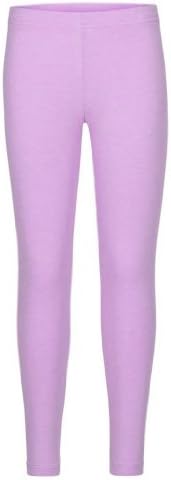 Girls Plain Leggings Kids Children Teen Basic Stretchy Full Length