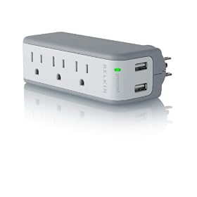 Belkin Mini Surge Protector Dual USB Charger by