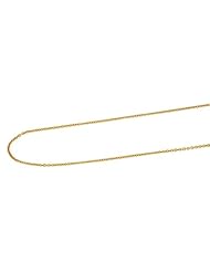 Ladies Real Solid 18K Yellow Gold Italy Cable Link Chain Necklace 18" 2.3 Grams