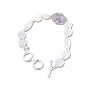 Chalcedony Sterling Silver Bracelet