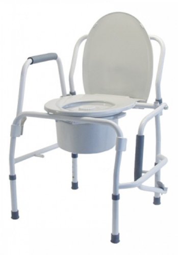 Silver Collection Steel Drop Arm 3-in-1 Commode 300 lb Capacity