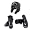 Macho Dyna Sparring Gear Karate TaeKwonDo TKD - Black 5pc Set (Head (Large) - Punch and Kick (ChS))