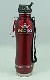 EcoUsable 25oz Filtered Water Bottle - Metallic Red