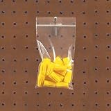 BOXPB7012 - 6 x 6 - 4 Mil Reclosable Poly Bags w/ Hang Hole