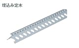 【城東テクノ】左官資材 埋込み定木 L=1820mm AR-3-GY 1ケース（100本入り）