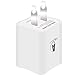 USB Charger, 2 Pack Allytech 2.1A USB Charger 10W Dual USB Wall Charger for iPhone 6S iPhone 6 iPhone 6 Plus, iPod iPhone 5 5S - White
