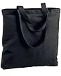 Harvard Square 100% Cotton Canvas Tote Handbag - Black