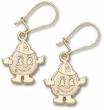 Syracuse Orangemen Mascot Dangle Earrings - 10KT Gold Jewelry