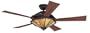 HUNTER 22564 54" 1912 Mission Ceiling Fan New Bronze W/ Light & 5 Rev Dk Cherry/Dk Walnut Blades